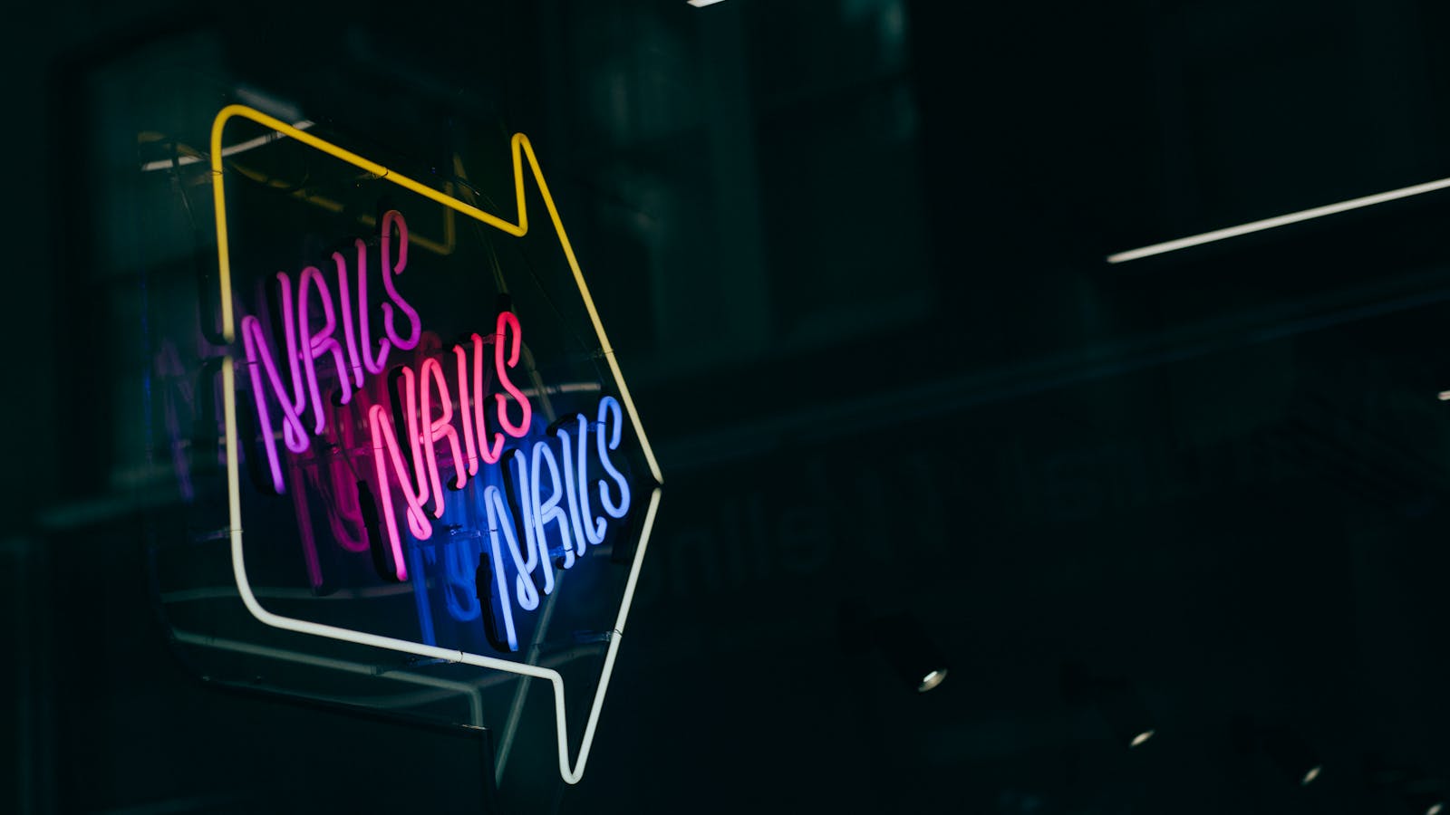 Custom neon nails sign